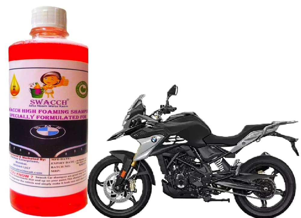 High Foaming Bike Shampoo Formulated For BMW G 310 GS , Thick Foam with Wax Coat I Non-Toxic Formula I Ph Balanced I Super Saver Pack I Premium Wax Formulation I Glossy & Shine I 500ml High Foaming Bike Shampoo Formulated For BMW G 310 GS , Thick Foam with Wax Coat I Non-Toxic Formula I Ph Balanced I Super Saver Pack I Premium Wax Formulation I Glossy & Shine I 500ml