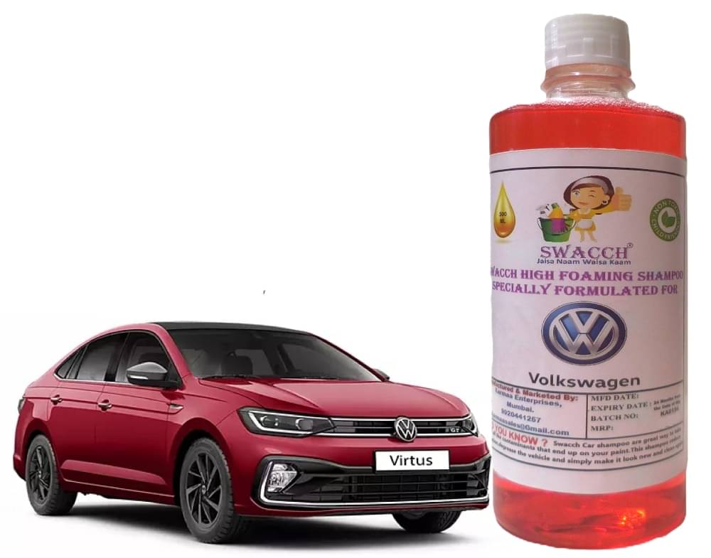     			High Foaming Car Shampoo Formulated For Volkswagen Virtus I Non-Toxic Formula I Ph Balanced I Super Saver Pack I Premium Wax Formulation I Glossy & Shine I 500ml