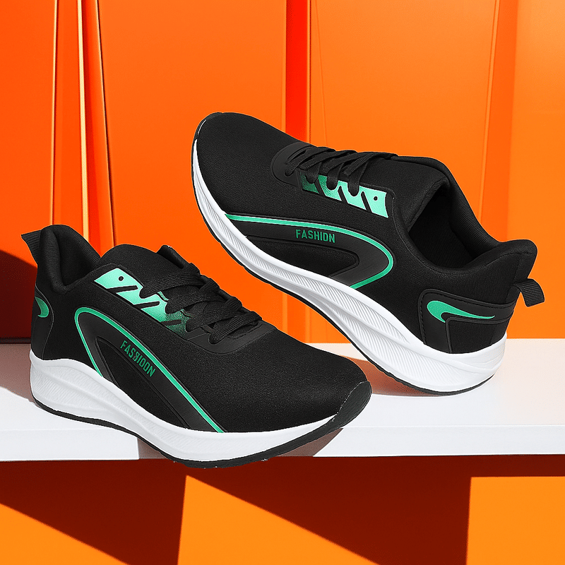 Hotspot Black Men's Sports Running Shoes - Sports Shoes | Buy online on ZillyBuy