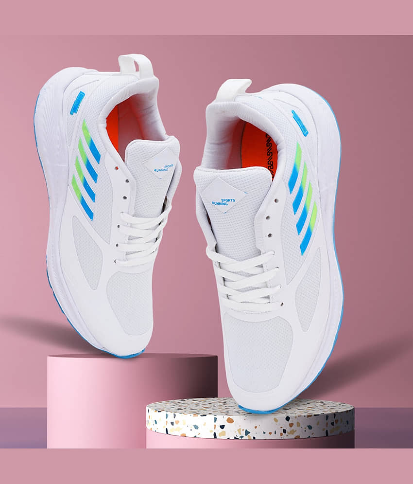 Hotspot White Men's Sports Running Shoes - Sports Shoes | Buy online on ZillyBuy