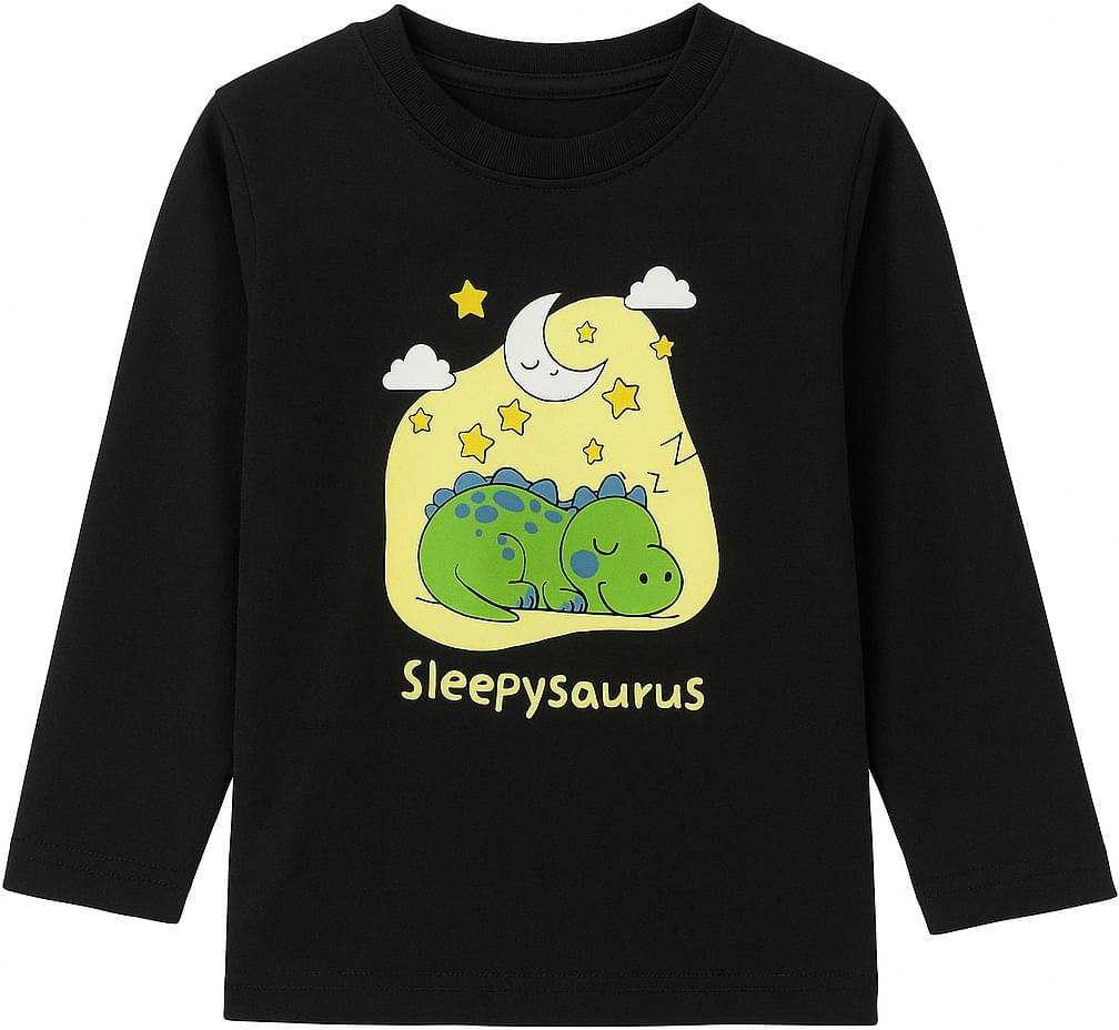     			HuggleBug Pack of 1 Boys Cotton Blend T-Shirt ( Black )