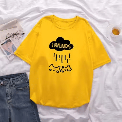 INFIRAX Women Cotton Regular Fit Round Neck T-Shirt ( Yellow ) INFIRAX Women Cotton Regular Fit Round Neck T-Shirt ( Yellow )