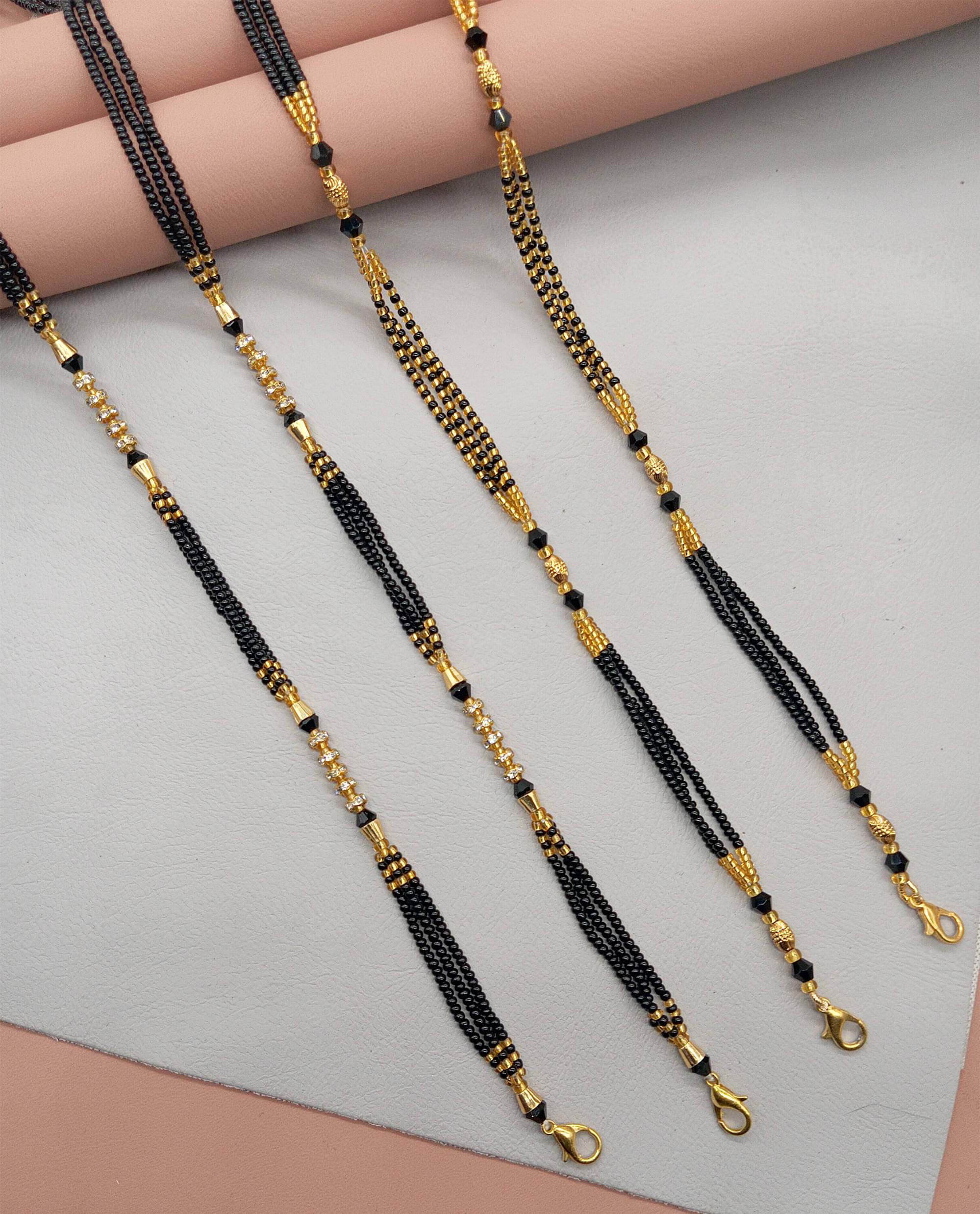 JIPPA Golden Mangalsutra ( Pack of 2 ) JIPPA Golden Mangalsutra ( Pack of 2 )