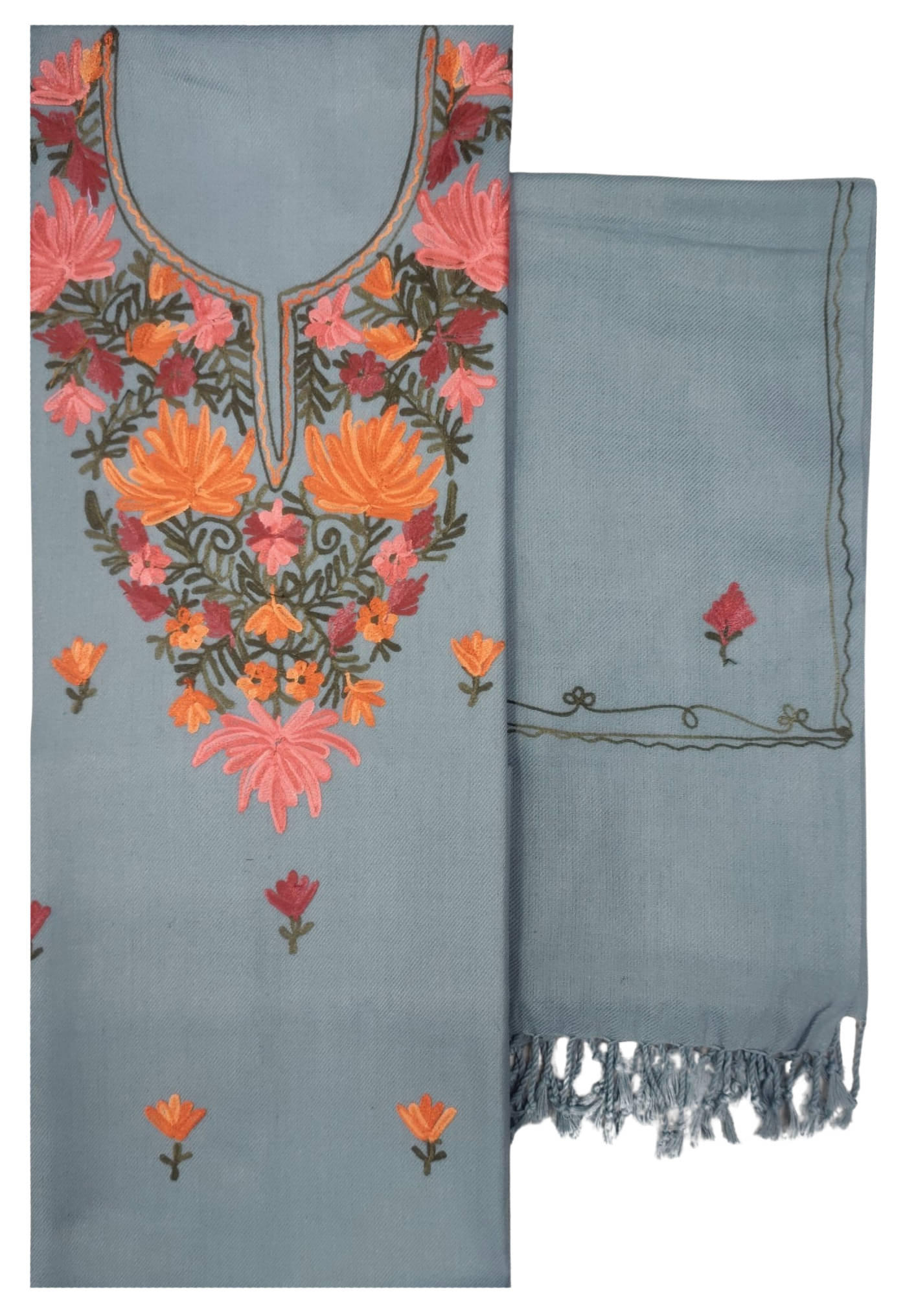 KASHMIRI Women Woollen Unstitched Dress Material ( Grey ) KASHMIRI Women Woollen Unstitched Dress Material ( Grey )