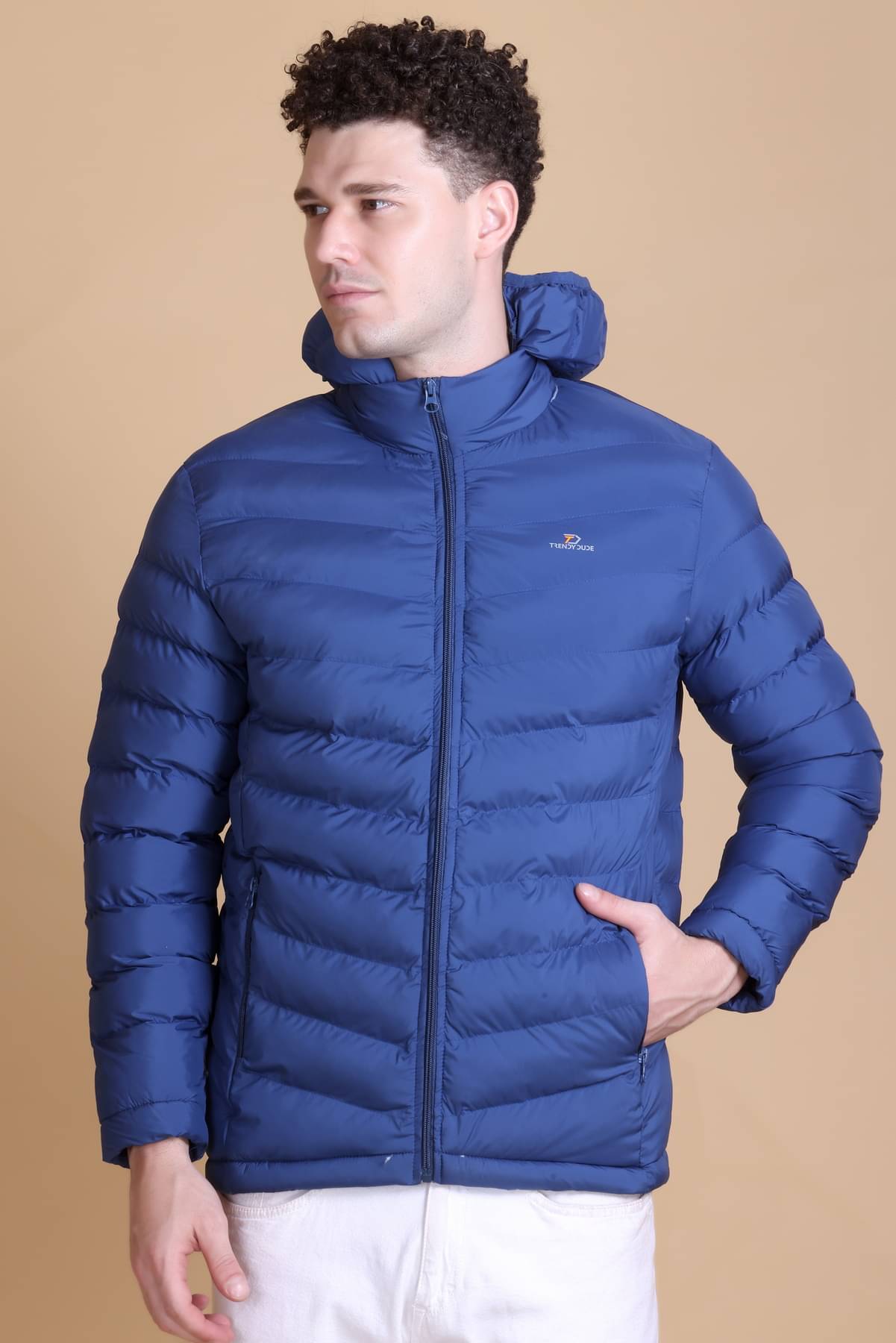 KAZZ Nylon Men's Quilted & Bomber Jacket - Blue ( Pack of 1 ) KAZZ Nylon Men's Quilted & Bomber Jacket - Blue ( Pack of 1 )