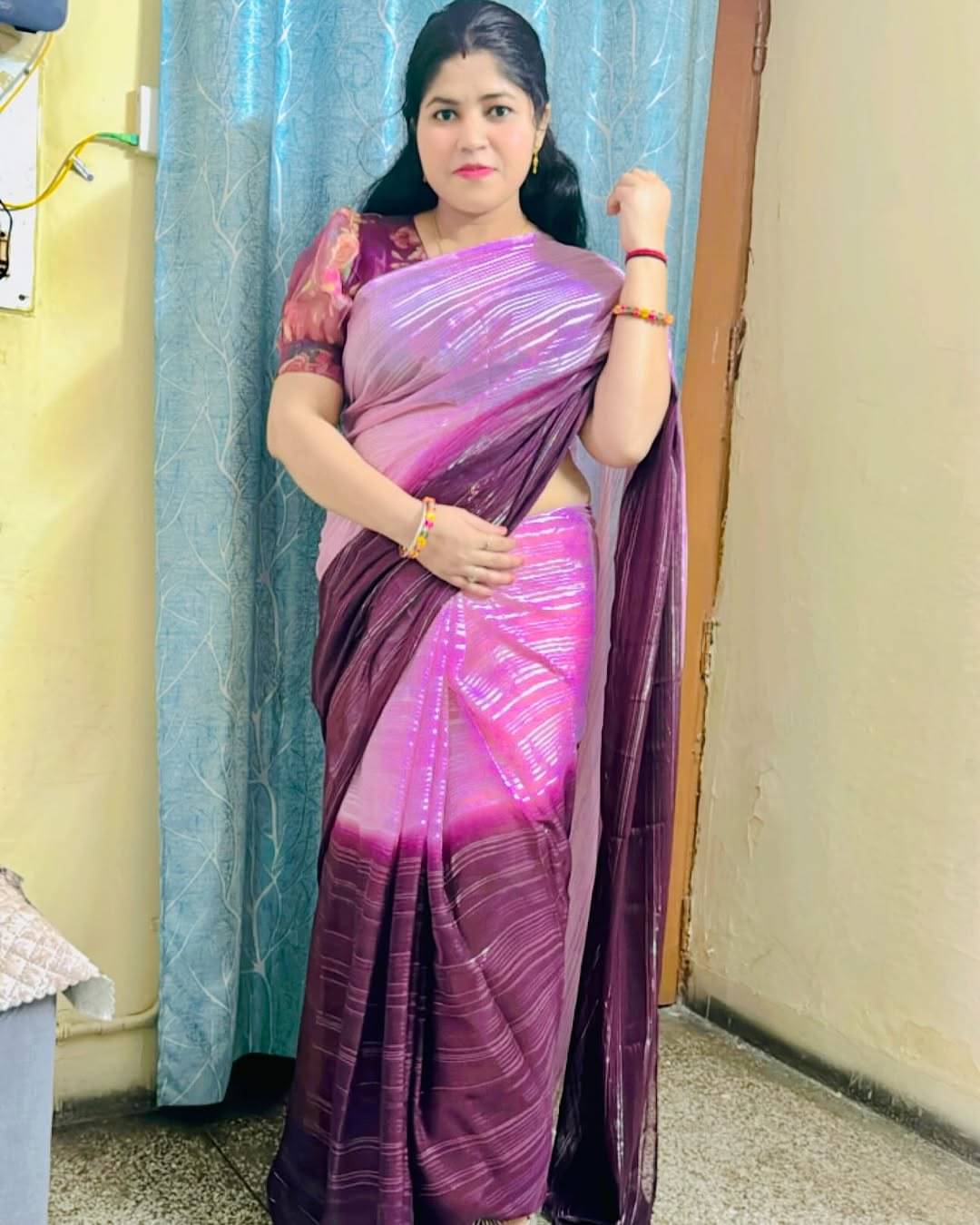 Kashvi Sarees Georgette Solid Ilkal Saree With Unstitched Blouse Piece ( Pink )     			Kashvi Sarees Georgette Solid Ilkal Saree With Unstitched Blouse Piece ( Pink )