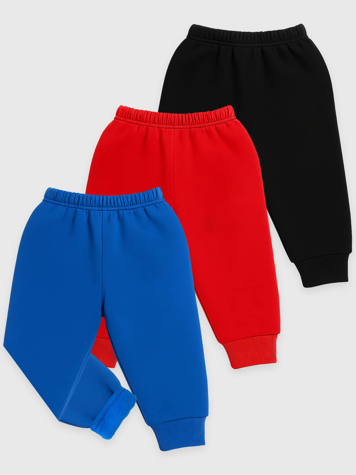 Kuchipoo Pack of 3 Boys Fleece Trackpant ( Multicolor 5 ) - Track Pants | Buy online on ZillyBuy
