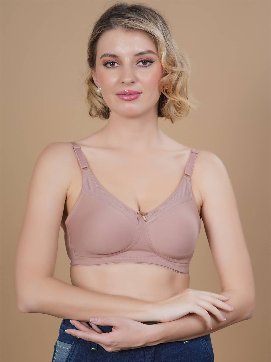 LACYLUXE Pack of 1 Cotton Blend Non Padded T-Shirt Bra For Women ( Purple ) LACYLUXE Pack of 1 Cotton Blend Non Padded T-Shirt Bra For Women ( Purple )