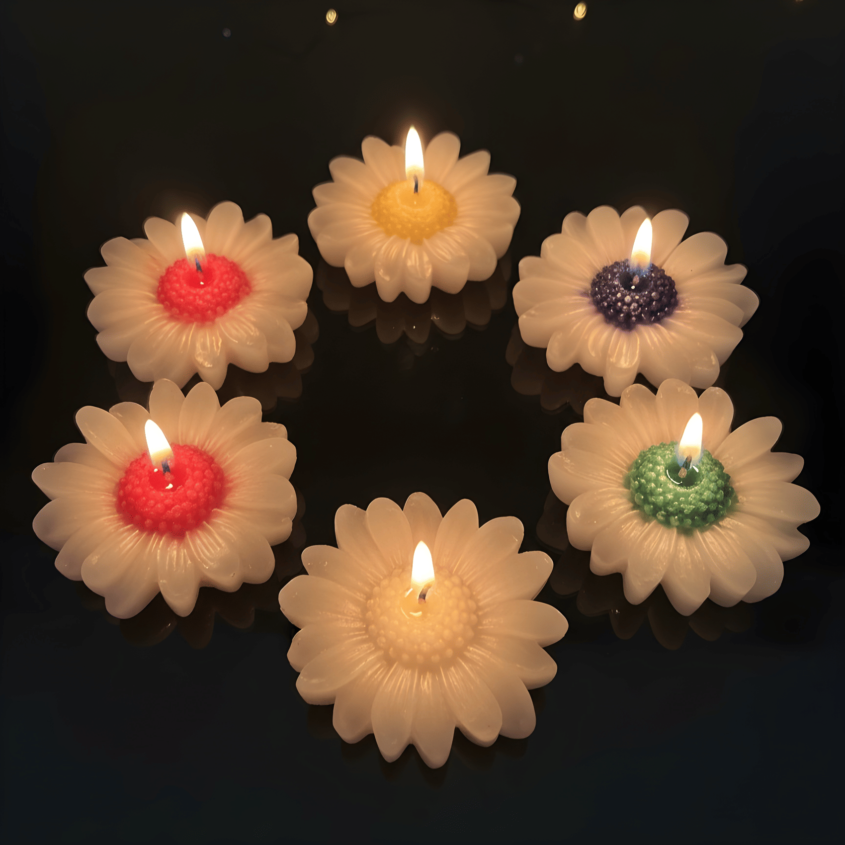 LAZYWINDOW Multicolour Floating Candle 6 cm ( Pack of 6 ) LAZYWINDOW Multicolour Floating Candle 6 cm ( Pack of 6 )