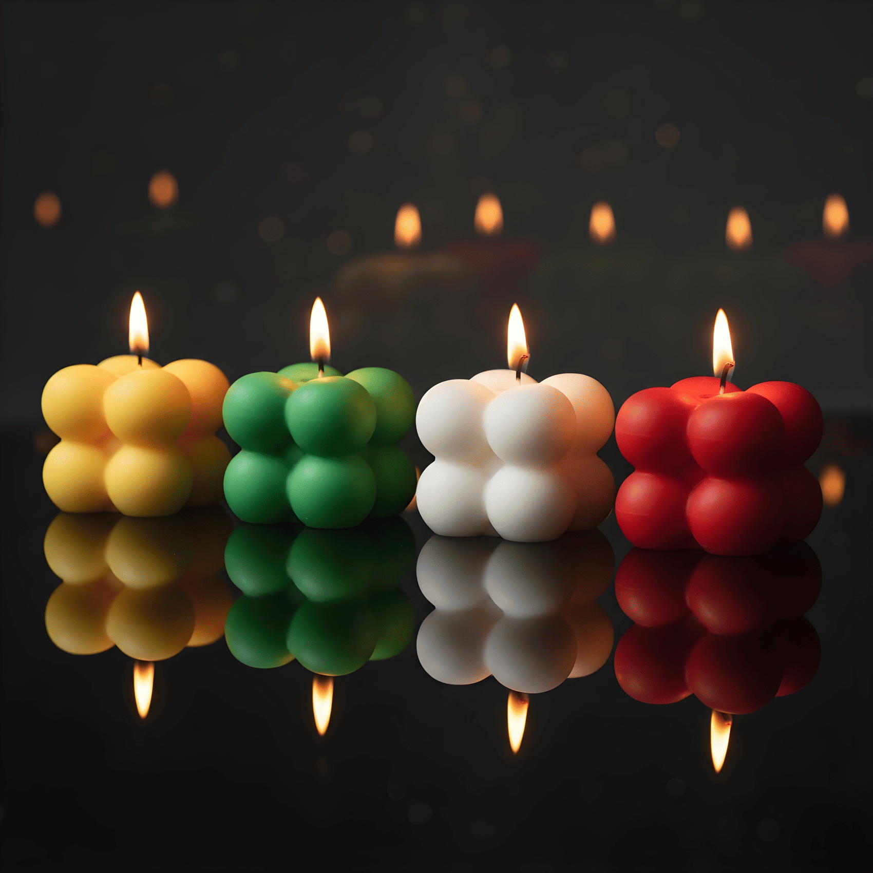 LAZYWINDOW Multicolour Pillar Candle 4 cm ( Pack of 4 ) LAZYWINDOW Multicolour Pillar Candle 4 cm ( Pack of 4 )