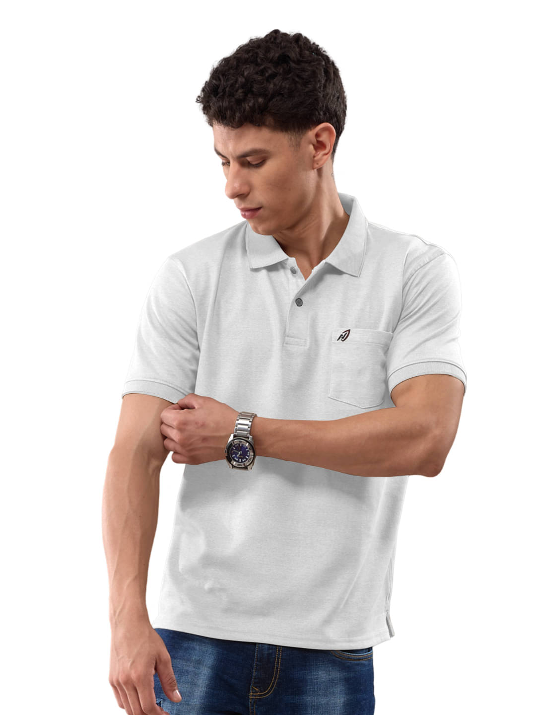 Lux Nitro Men Cotton Regular Fit Solid Polo T Shirt ( White )     			Lux Nitro Men Cotton Regular Fit Solid Polo T Shirt ( White )