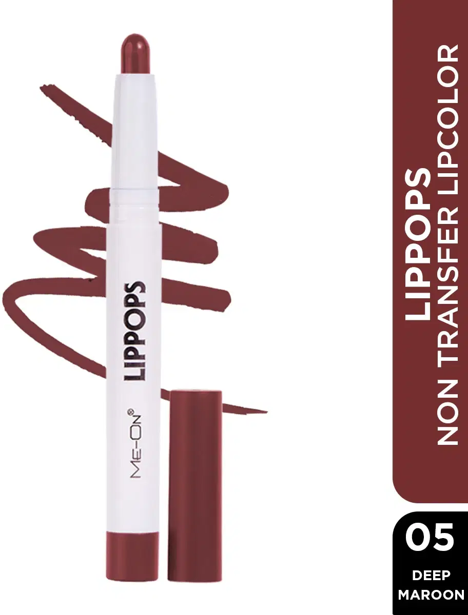     			Me-On Maroon Matte Long Lasting Crayon Lipstick ( Pack of 1 )
