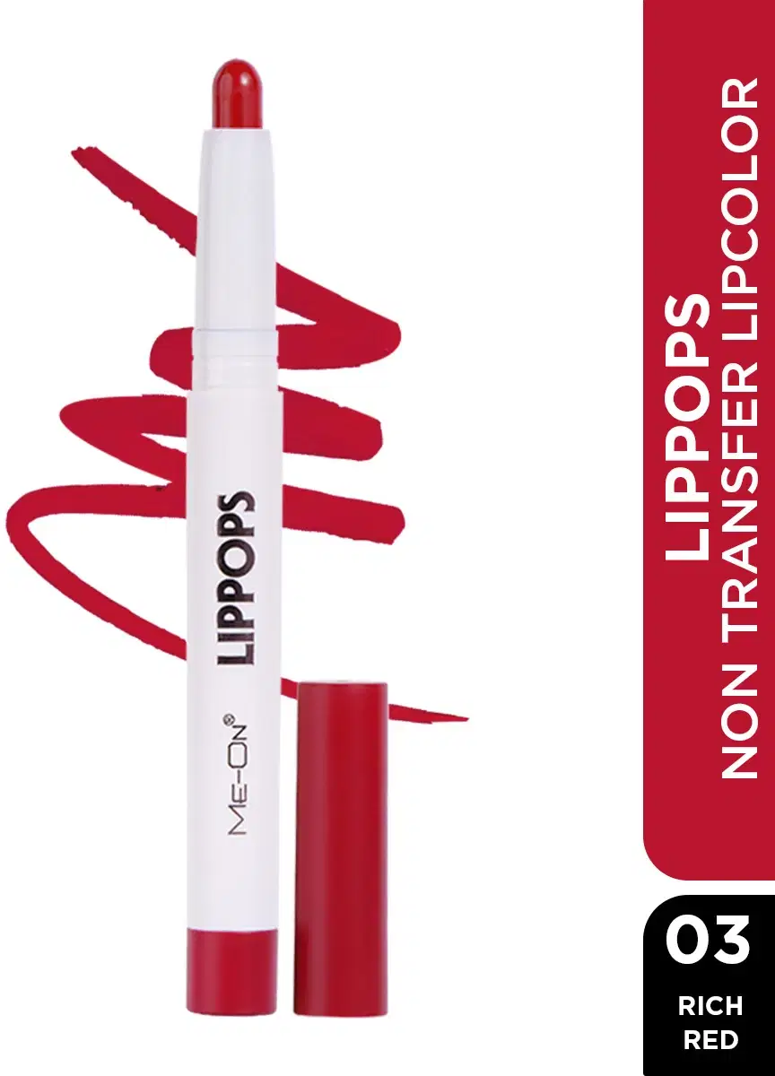     			Me-On Red Matte Long Lasting Crayon Lipstick ( Pack of 1 )