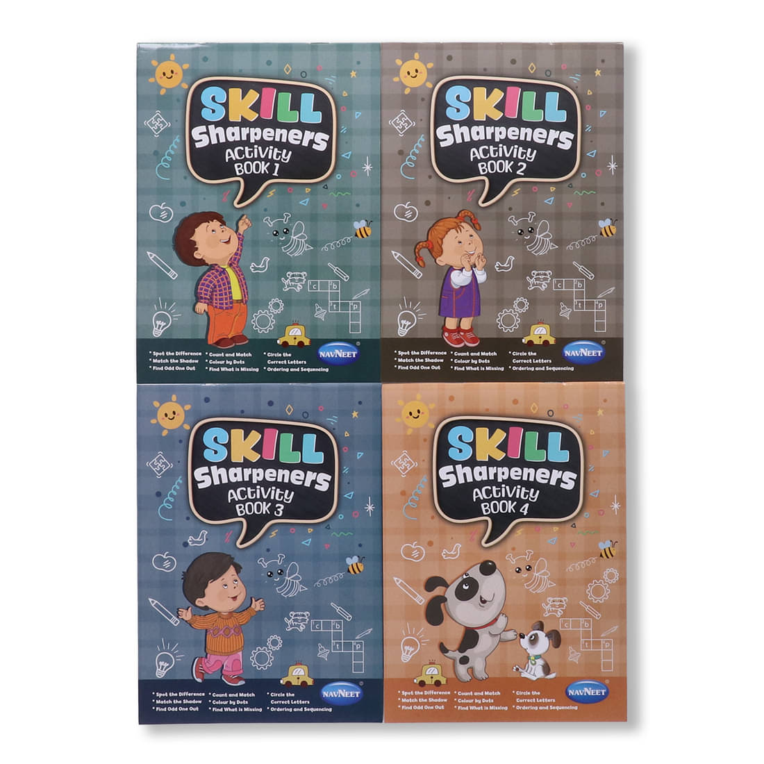     			Navneet Skill Sharpeners Activity Book 1 to 4 Activity Book for Children Age 3–6