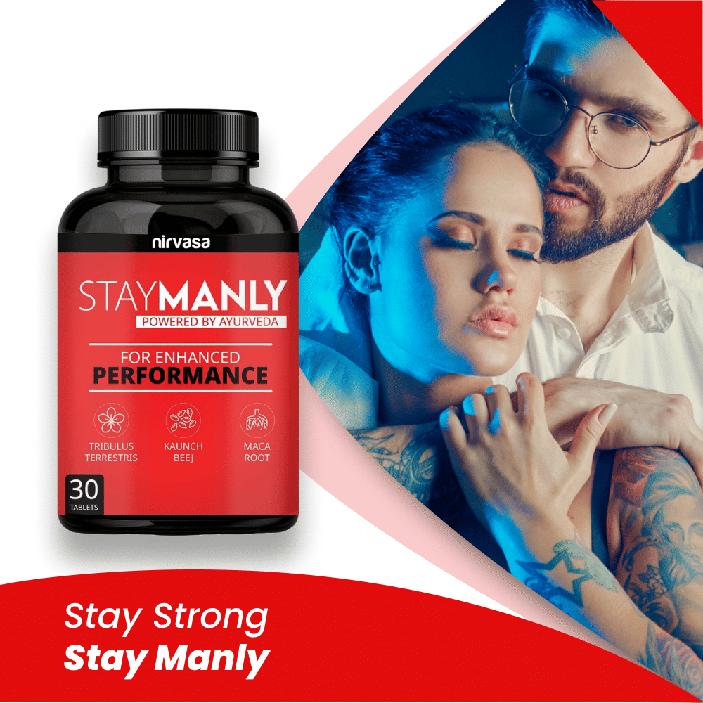 Nirvasa Staymanly Tablets | Strength, Stamina & Vitality | 30 Tab Pack of 1