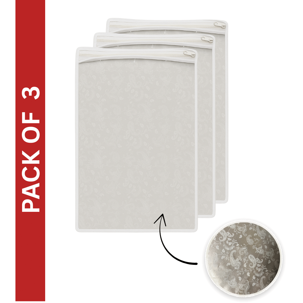     			Non Woven Multipurpose Cloth Underbed Storage Organizer Saree Cover with Window (PACK OF 3)