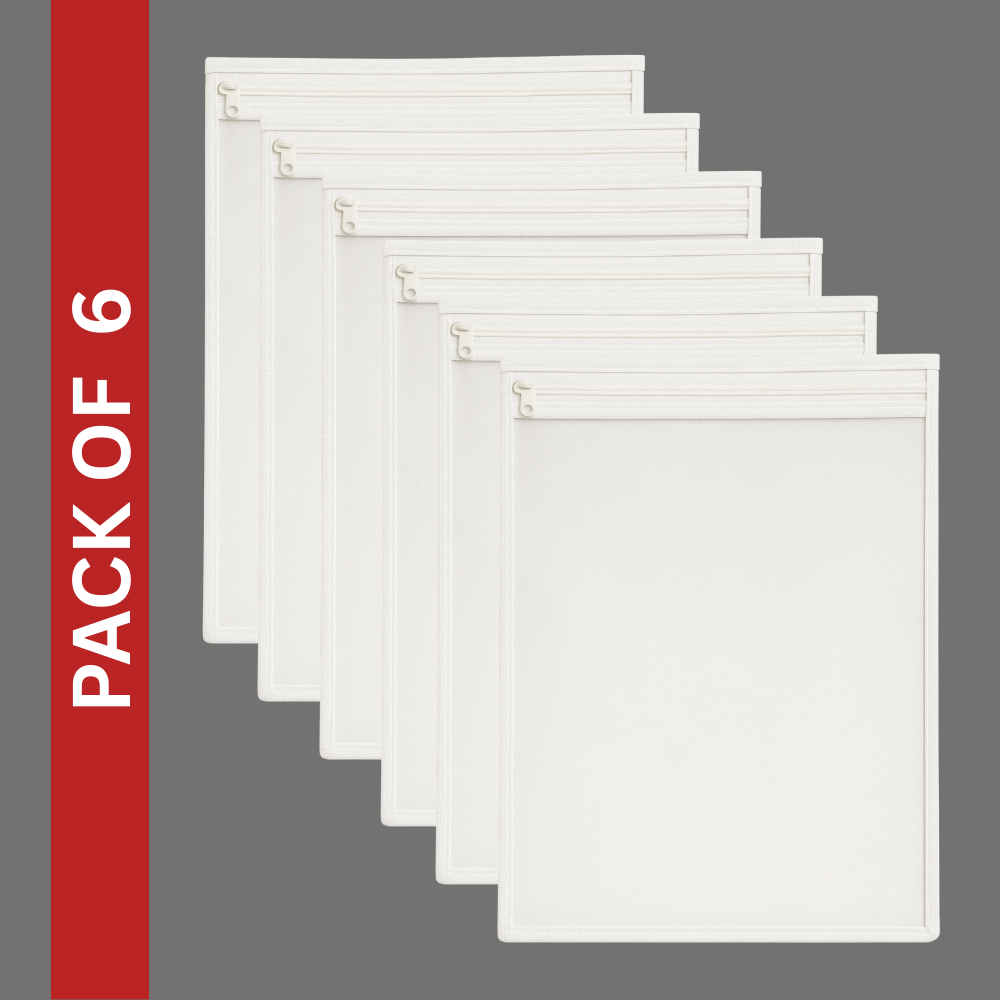     			Non Woven Multipurpose Cloth Underbed Storage Organizer Saree Cover with Window (PACK OF 6)