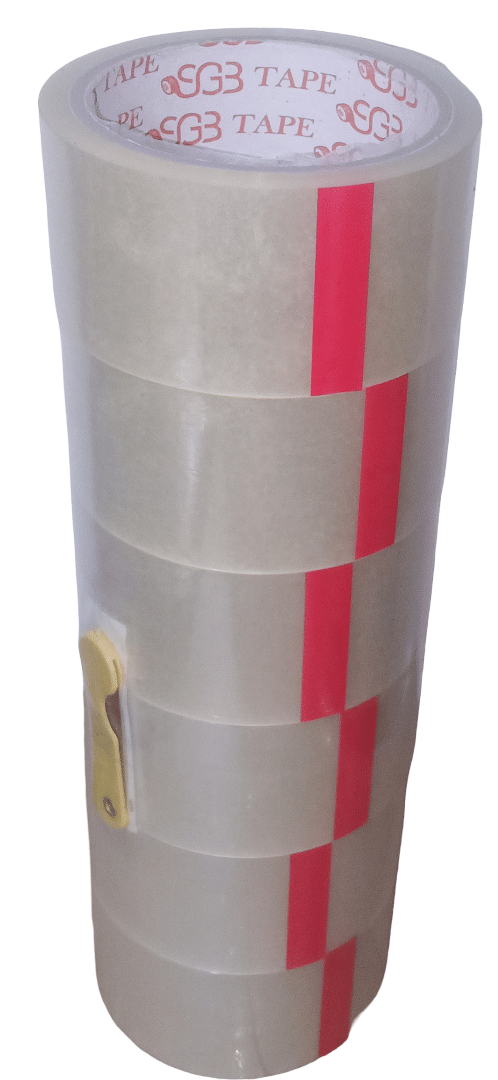SGB TAPE Transparent Single Sided Cello Tape ( Pack of 6 ) SGB TAPE Transparent Single Sided Cello Tape ( Pack of 6 )