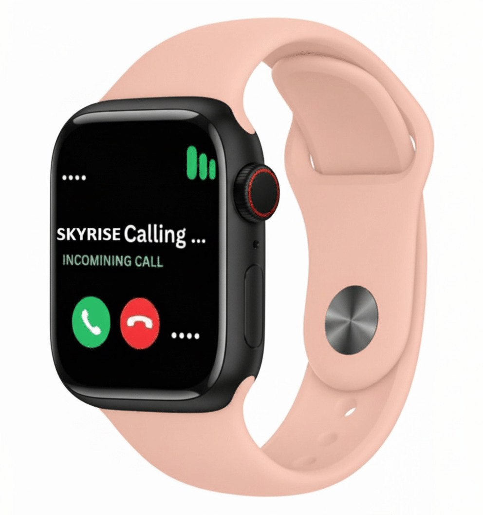 SKYRISE Limited Edition Smartwatch | Heart Rate | Steps | Wireless Charging Smartwatch (Pink Strap, 2.09 Inch Big Sunlight Proof Display) SKYRISE Limited Edition Smartwatch | Heart Rate | Steps | Wireless Charging Smartwatch (Pink Strap, 2.09 Inch Big Sunlight Proof Display)