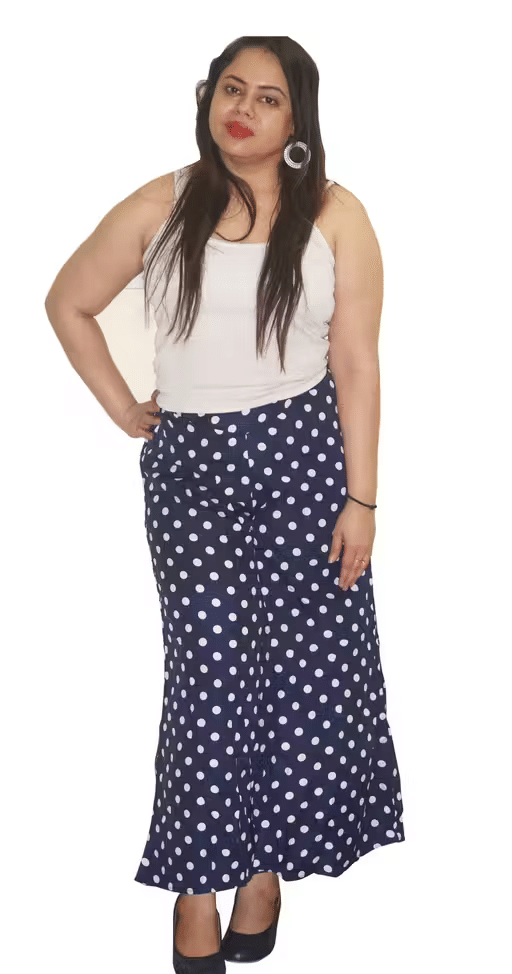 STYLEART E-COMMERCE PVT LTD Women Crepe Printed Palazzos ( Blue ) STYLEART E-COMMERCE PVT LTD Women Crepe Printed Palazzos ( Blue )