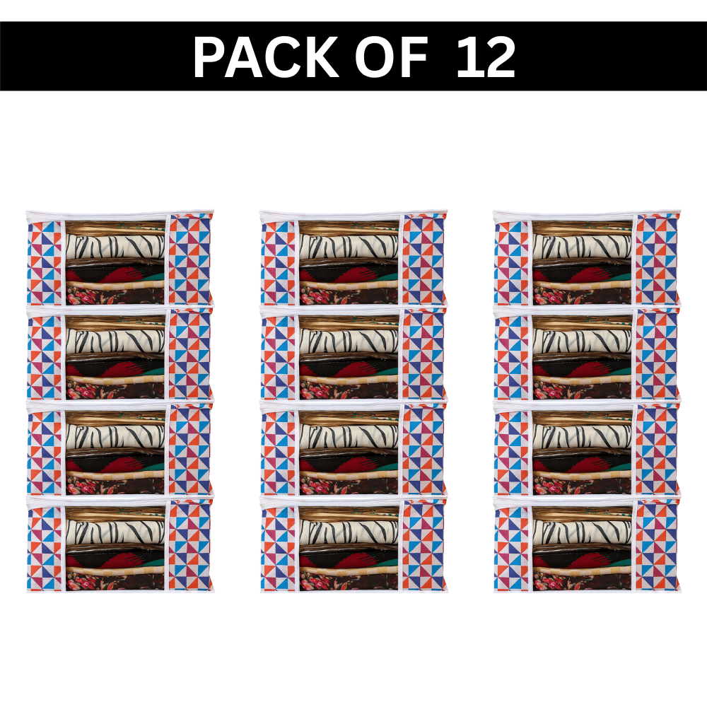     			Saree Cover with Top Transparent Window (PACK OF 12)