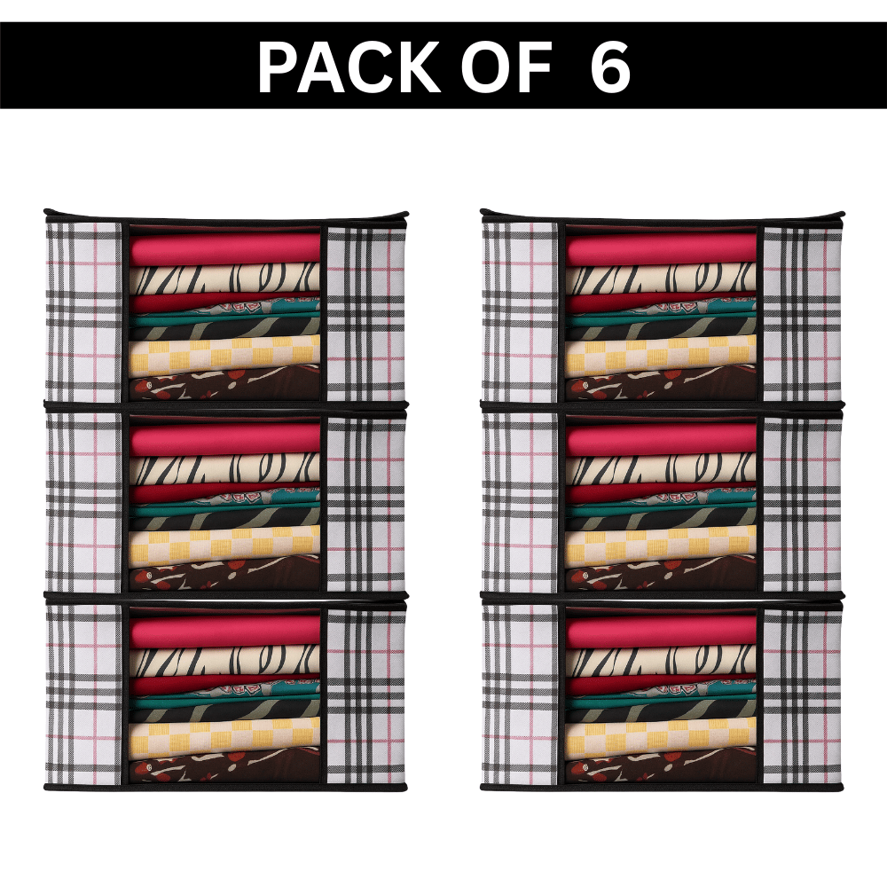    			Saree Cover with Top Transparent Window (PACK OF 6)