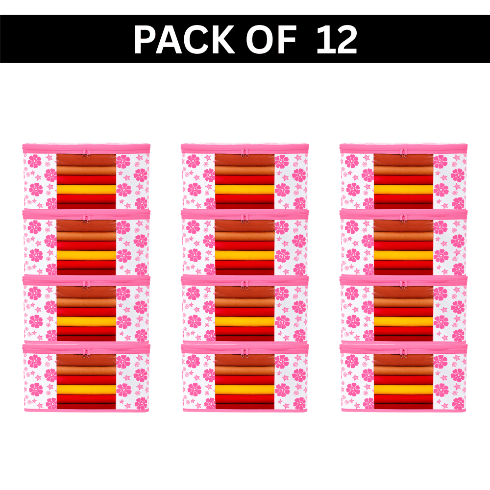     			Saree Cover with Top Transparent Window (PACK OF 12)