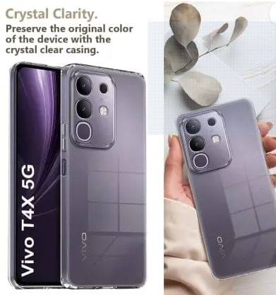     			Tanweer Plain Cases Compatible For Silicon Vivo T3X ( Pack of 1 )