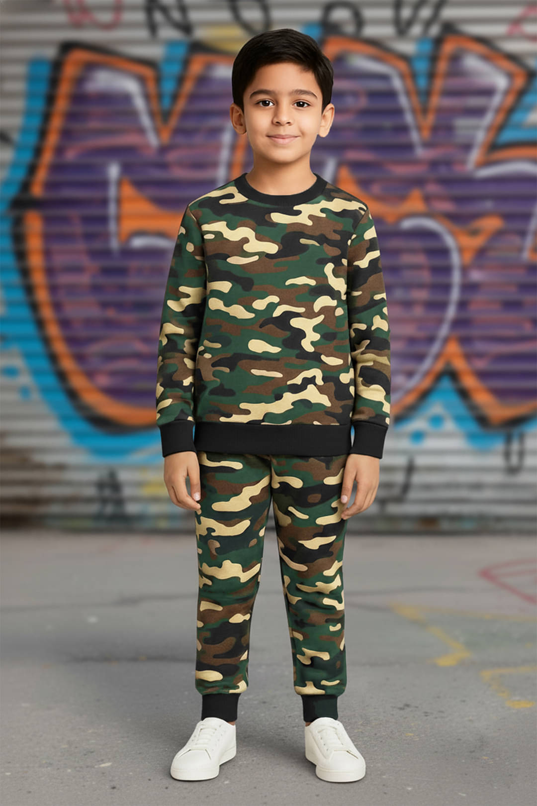 Trampoline Pack of 1 Boys Cotton T-Shirt & Trackpants Set ( Multi )     			Trampoline Pack of 1 Boys Cotton T-Shirt & Trackpants Set ( Multi )