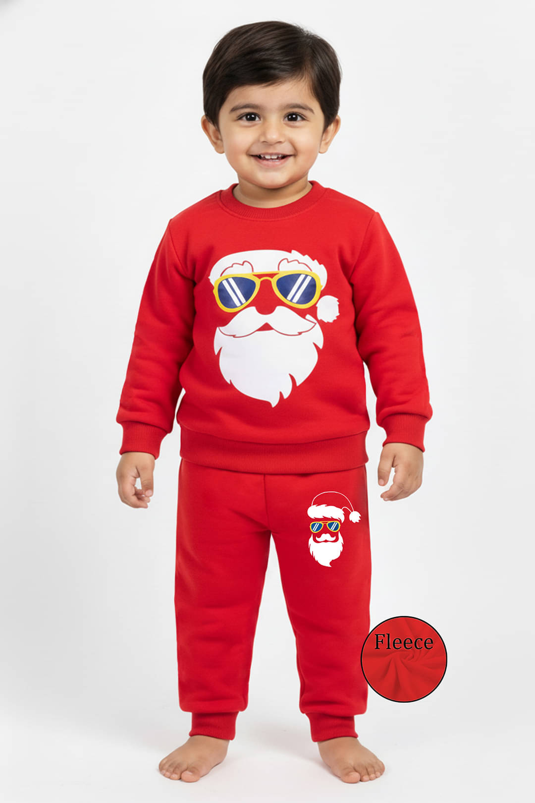 Trampoline Pack of 1 Unisex Fleece Sweatshirt & Trackpant Set ( Red ) Trampoline Pack of 1 Unisex Fleece Sweatshirt & Trackpant Set ( Red )