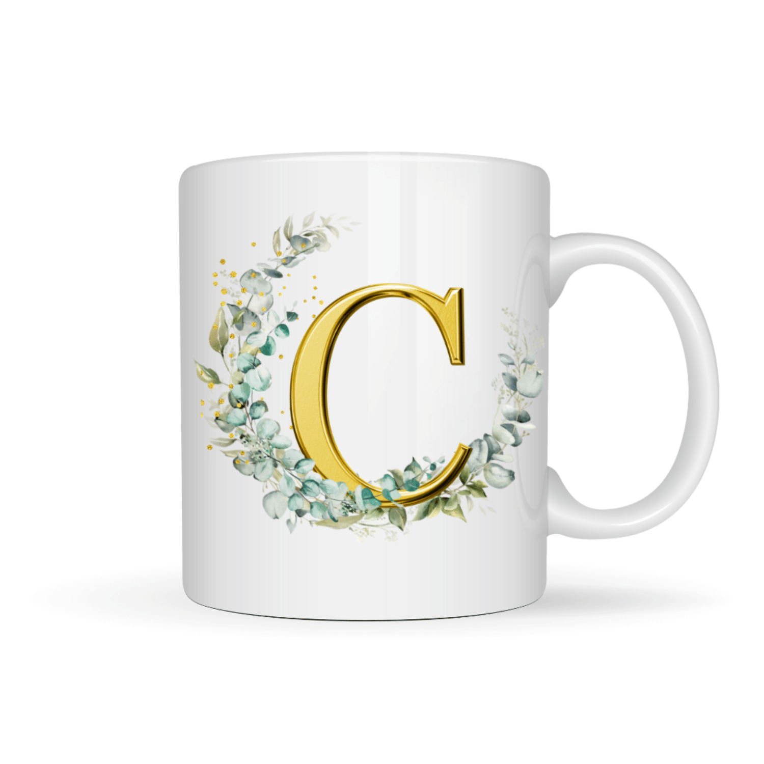 VK Fashion Alphabet Printed C Ceramic Coffee Mug 350 mL ( Pack of 1 )     			VK Fashion Alphabet Printed C Ceramic Coffee Mug 350 mL ( Pack of 1 )