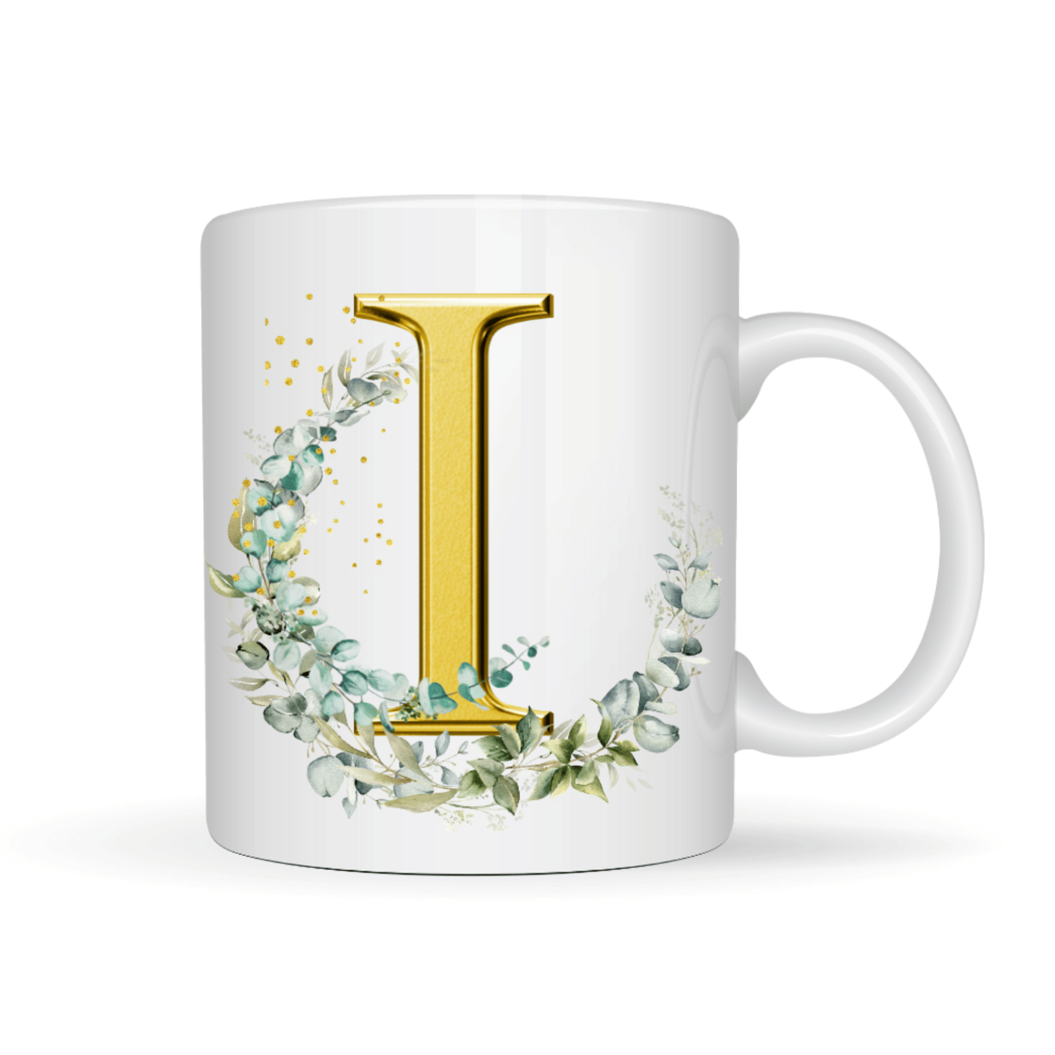 VK Fashion Alphabet Printed I Ceramic Coffee Mug 350 mL ( Pack of 1 ) VK Fashion Alphabet Printed I Ceramic Coffee Mug 350 mL ( Pack of 1 )