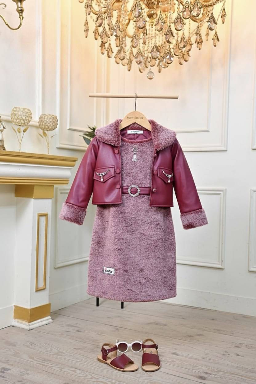 Wah Mayur Polyester Dress For Girls ( Pack of 1 , Maroon )     			Wah Mayur Polyester Dress For Girls ( Pack of 1 , Maroon )