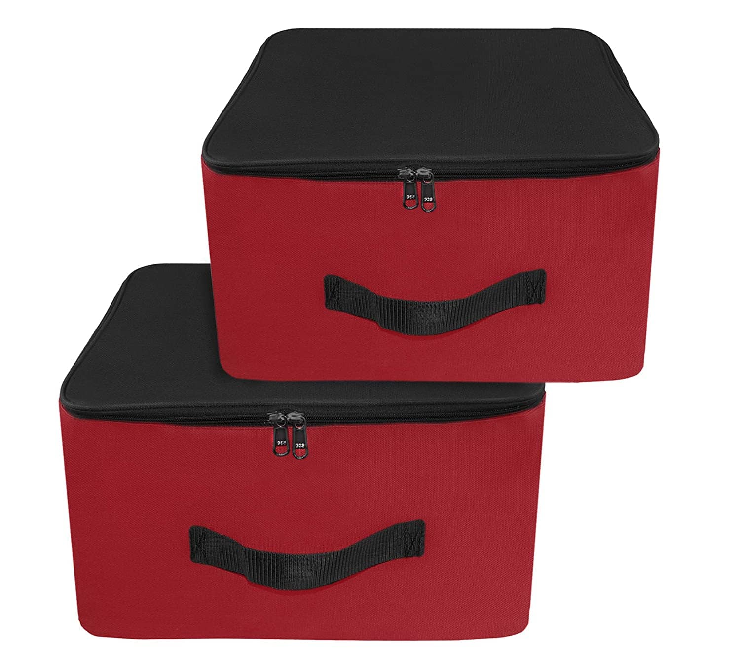 Waji Va Underbed Storage Organizer for Clothes Sarees Blankets Bedsheets and Toys Foldable Under Bed Box with Zip and Handle Non Woven Fabric Dustproof Space Saving Storage Bag for Home Bedroom and Wardrobe