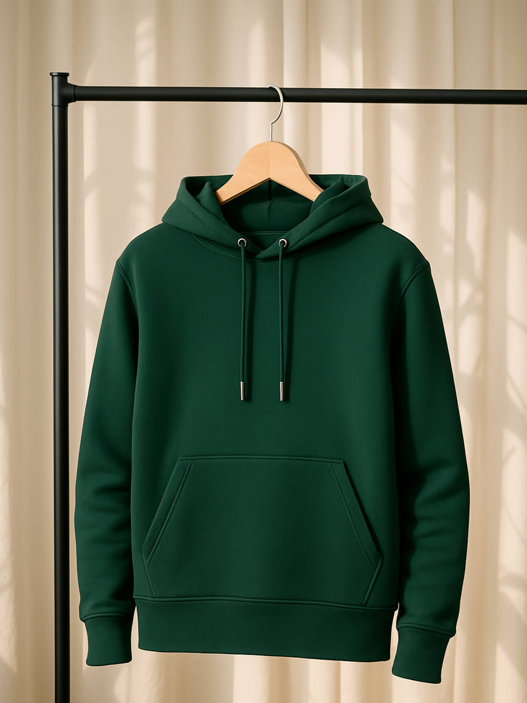 YONGE Fleece Hooded Men's Sweatshirt - Green ( Pack of 1 ) YONGE Fleece Hooded Men's Sweatshirt - Green ( Pack of 1 )