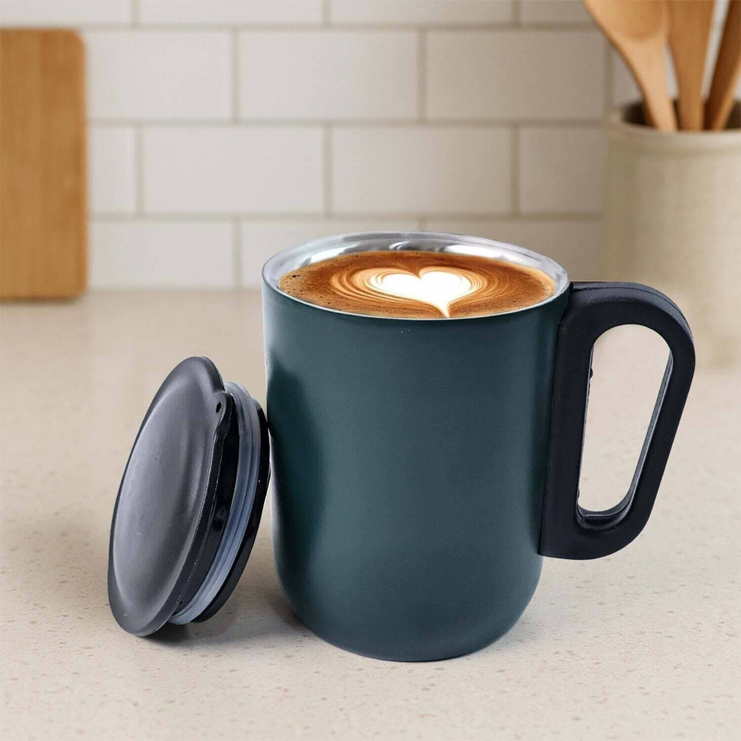     			deodap Stainless Steel Coffee Mug 300 mL ( Pack of 1 )