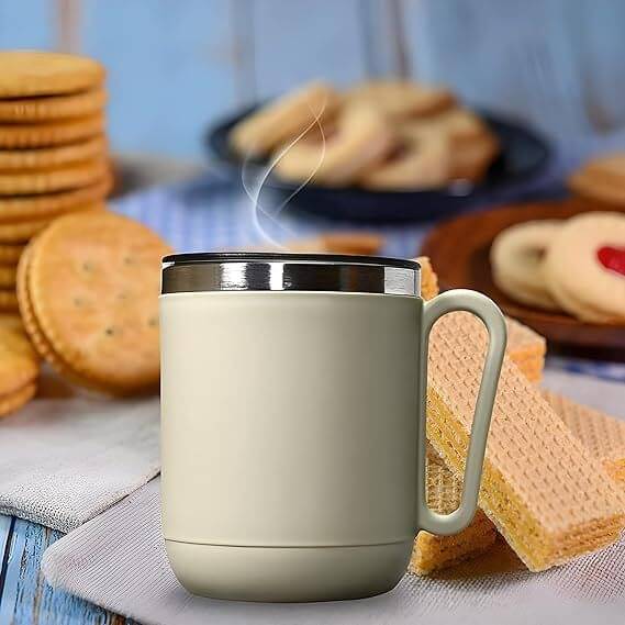     			deodap Stainless Steel Coffee Mug 400 mL ( Pack of 1 )