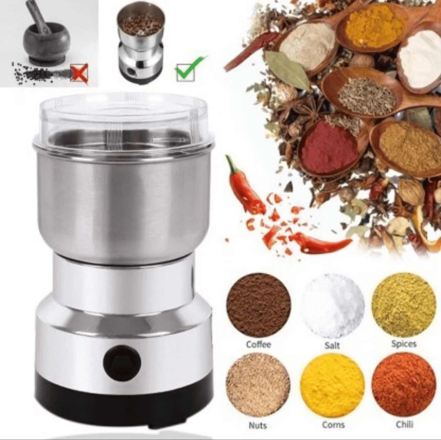funloof Nima Mini Mixer 100W 1 Jar Mixer Grinder funloof Nima Mini Mixer 100W 1 Jar Mixer Grinder