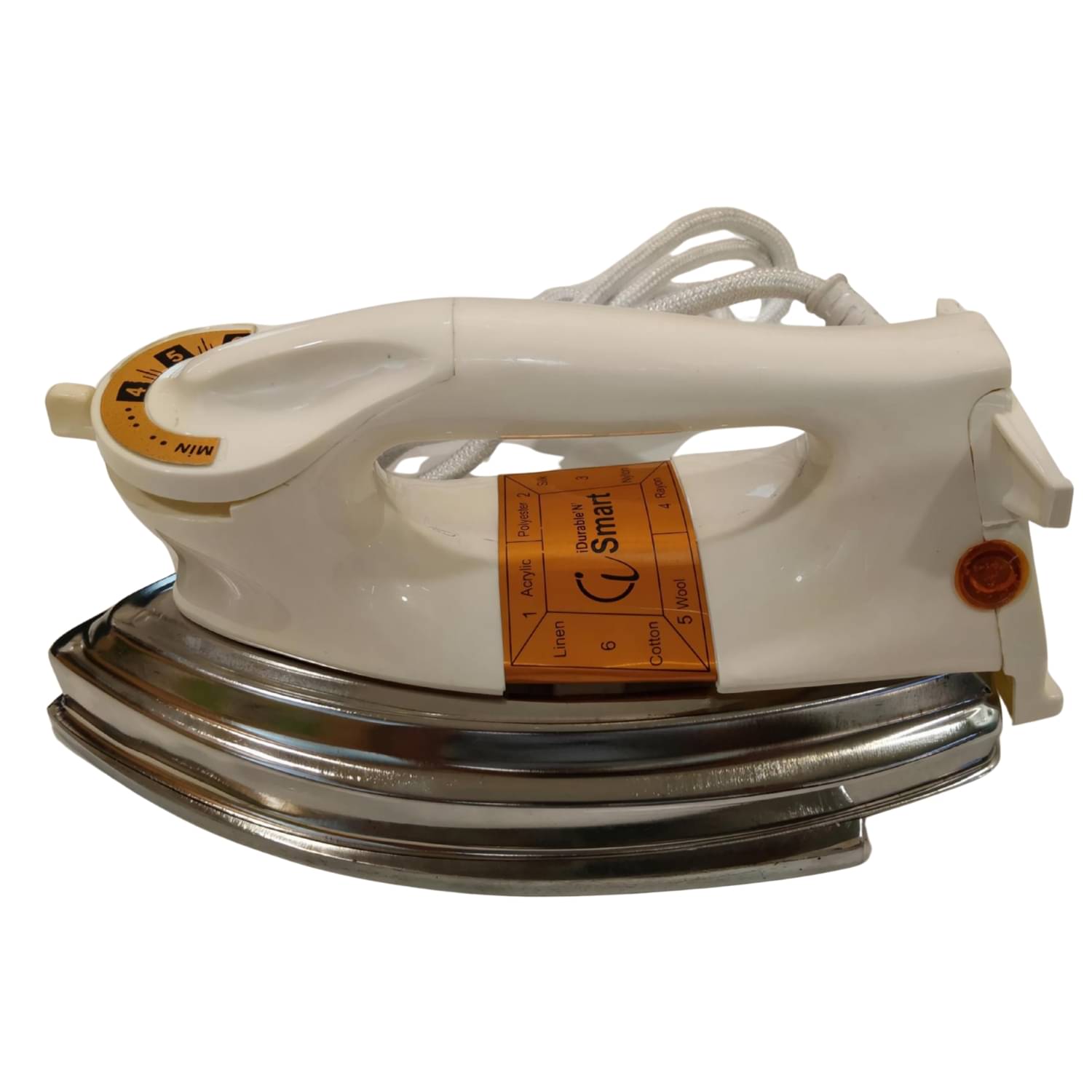     			iDurable 'N' Smart Iron Plancha 1000W Off White 1000 watt Dry Iron