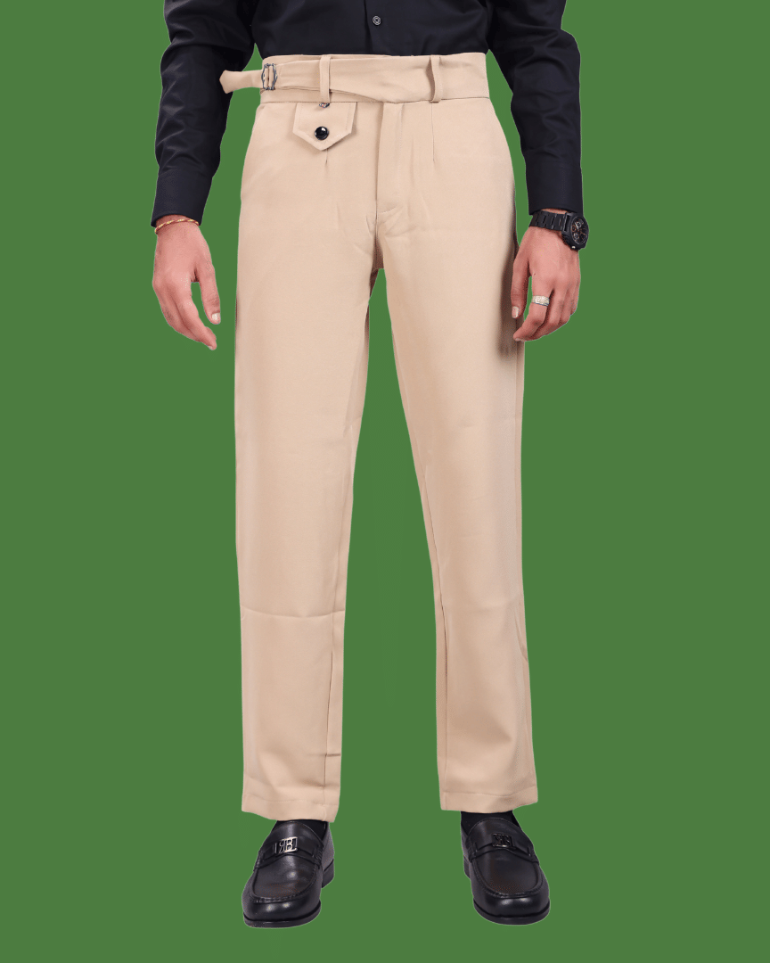     			ikigai Regular Men's Formal Trouser - Cream ( Pack of 1 )