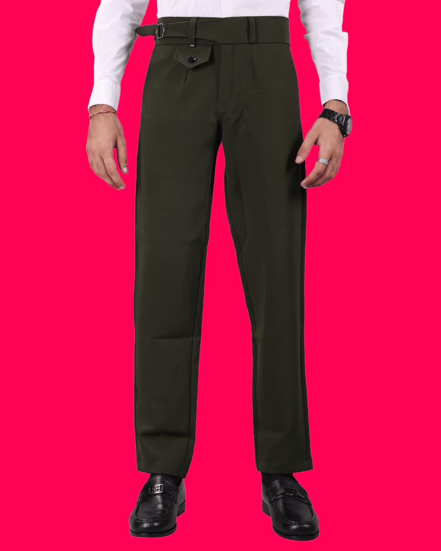     			ikigai Regular Men's Formal Trouser - Dark Green ( Pack of 1 )