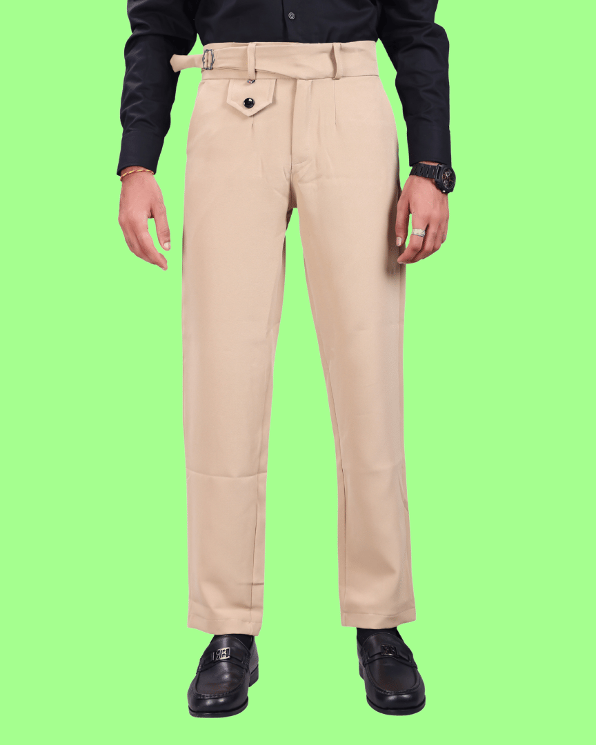     			ikigai Regular Men's Formal Trouser - Cream ( Pack of 1 )