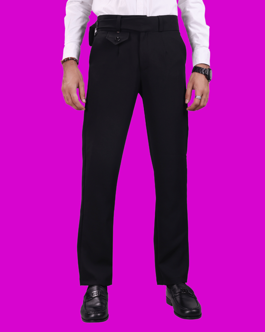     			ikigai Regular Men's Formal Trouser - Black ( Pack of 1 )