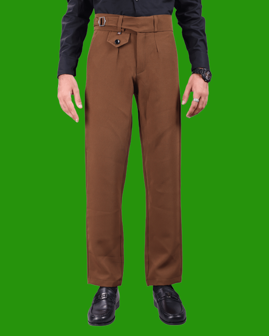     			ikigai Regular Men's Formal Trouser - Brown ( Pack of 1 )