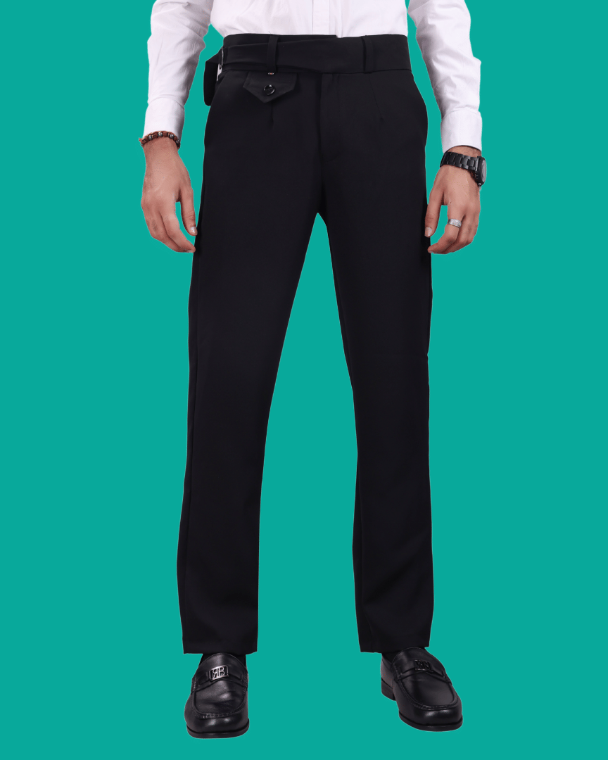     			ikigai Regular Men's Formal Trouser - Black ( Pack of 1 )