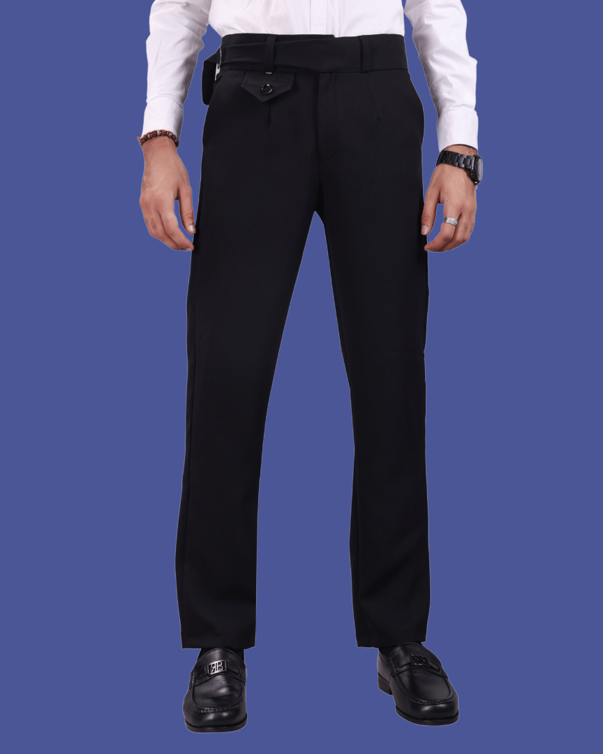     			ikigai Regular Men's Formal Trouser - Black ( Pack of 1 )