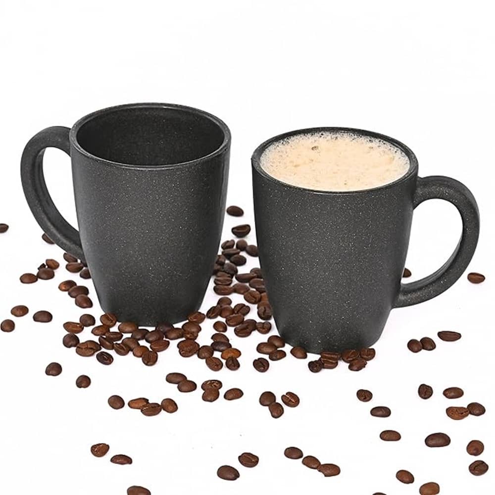 iview kitchenware Coffee/Tea/Milk/Chai Plastic Coffee Mug 300 mL ( Pack of 2 )