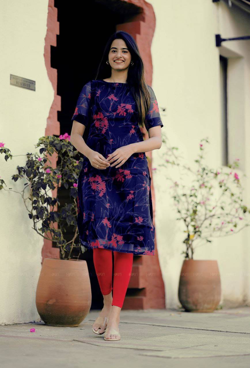 zerbit Women Organza Solid A-line Kurti ( Multicoloured ) zerbit Women Organza Solid A-line Kurti ( Multicoloured )