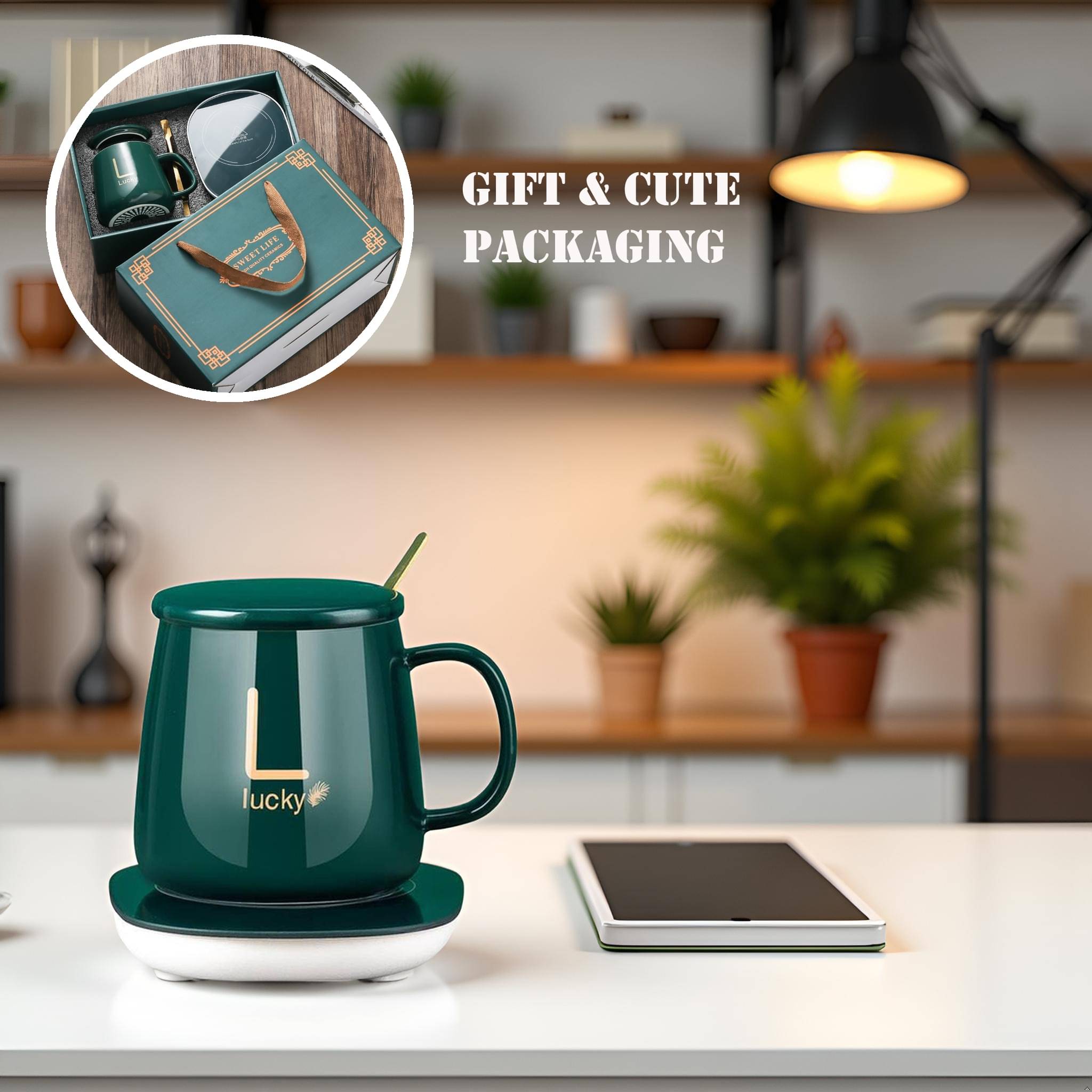     			3Mads Coffee & Tea Mug Warmer Solid Ceramic Coffee Cup 400 ml ( Pack of 1 )