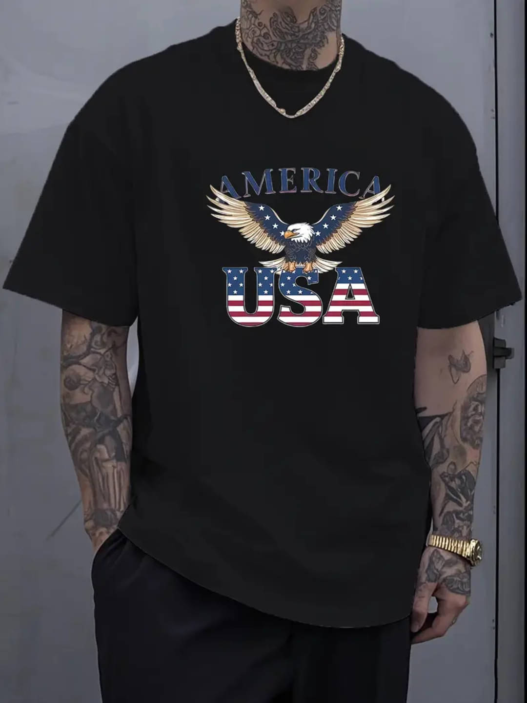AKIR ADVISORY INDIA LLP Men Cotton Blend Oversized Fit Printed T-Shirt ( Black ) AKIR ADVISORY INDIA LLP Men Cotton Blend Oversized Fit Printed T-Shirt ( Black )
